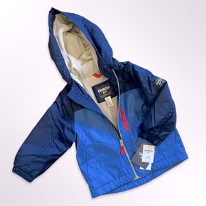 NWT OshKosh B’gosh Toddler Fleece-Lined Jacket with Hood, 24M